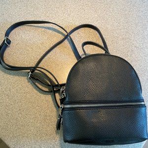 Steve Madden Jacki Convertible Mini Backpack Pebbled Vegan Leather | Black